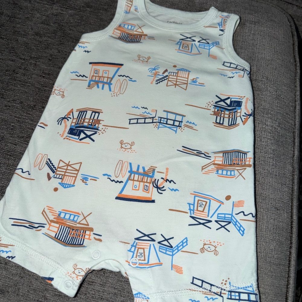 Carter's Nautical Baby Romper